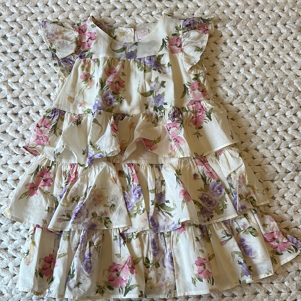 Gap x LOVESHACKFANCY Floral Ruffle Kids Dress